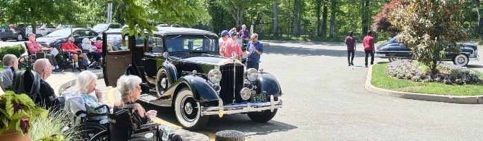 classic cars at senior center