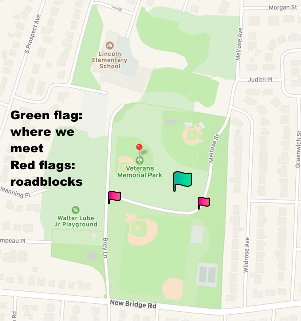 Map to the pavilion